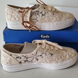 Keds triple floral sneakers women's size 9